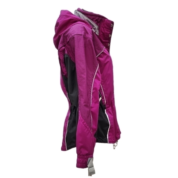 Obermeyer Ridgeline Hydroblock gel Ski Jacket, Purple/Blk, Women's 12 - Picture 3 of 16